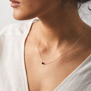 Gldn sterling silver black onyx necklace